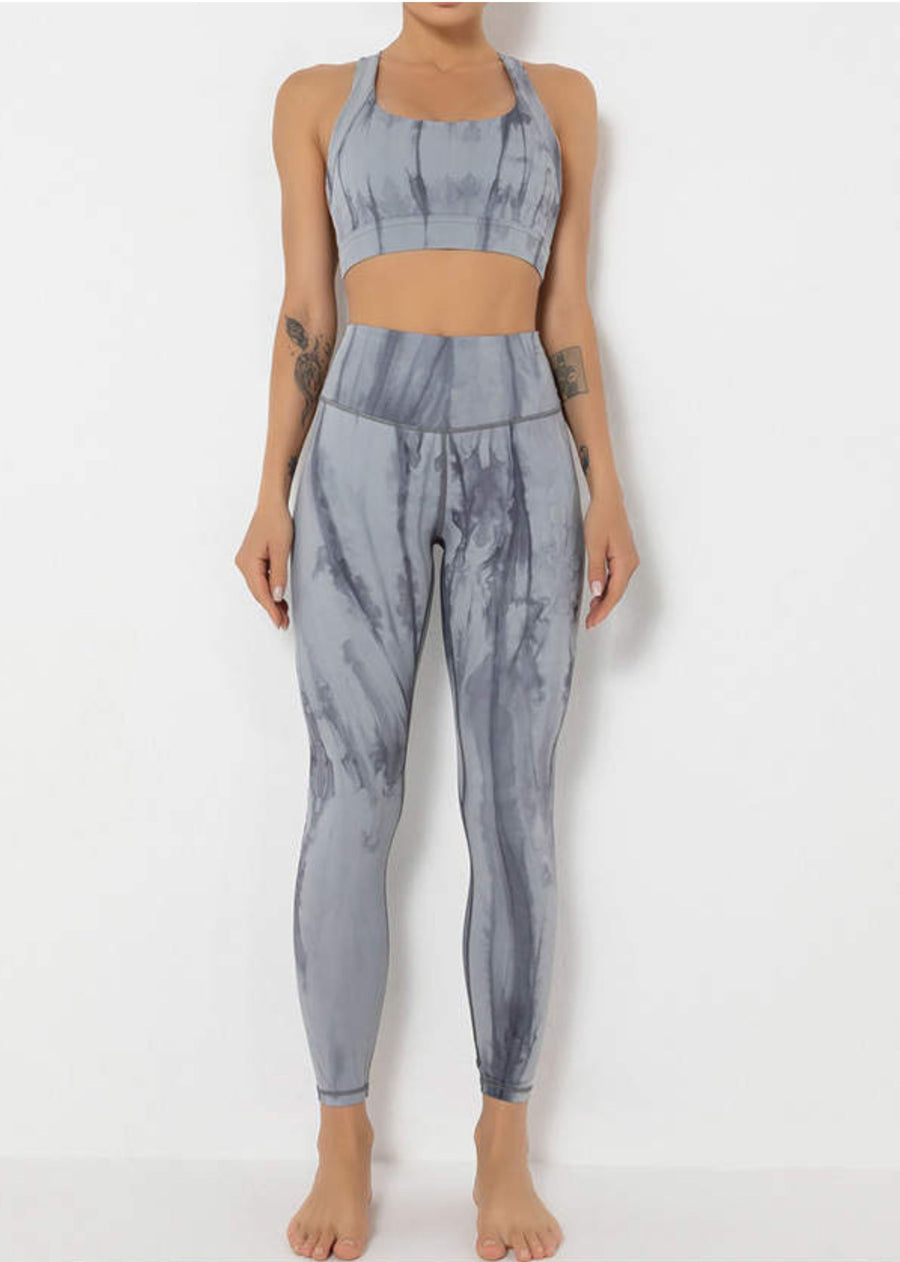 Leggins Tie Dye Gris