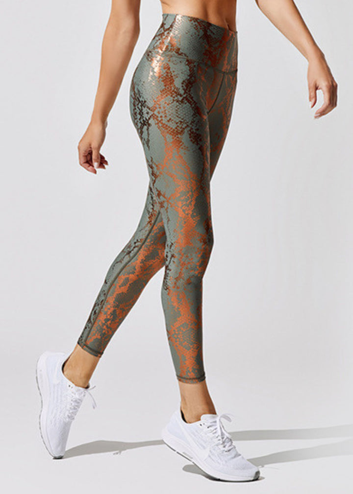 Leggins Snake metal cobre